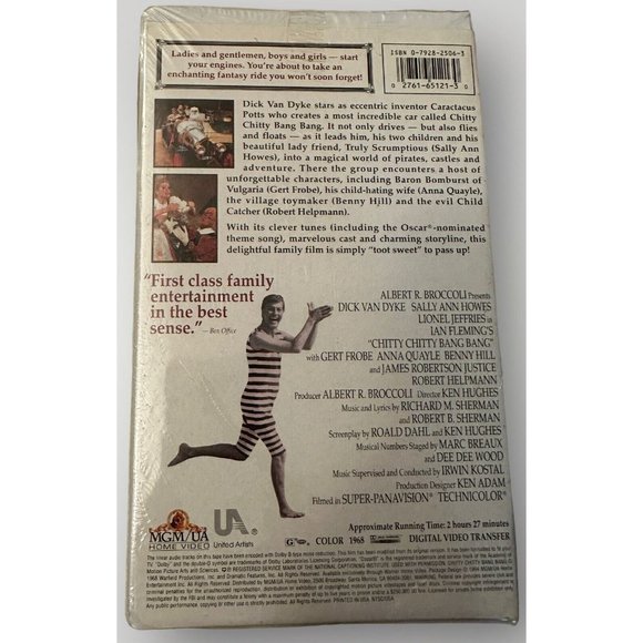 Chitty Chitty Bang Bang (VHS) clamshell **BRAND NEW** MGM Family Ent. Van Dyke - Picture 4 of 5